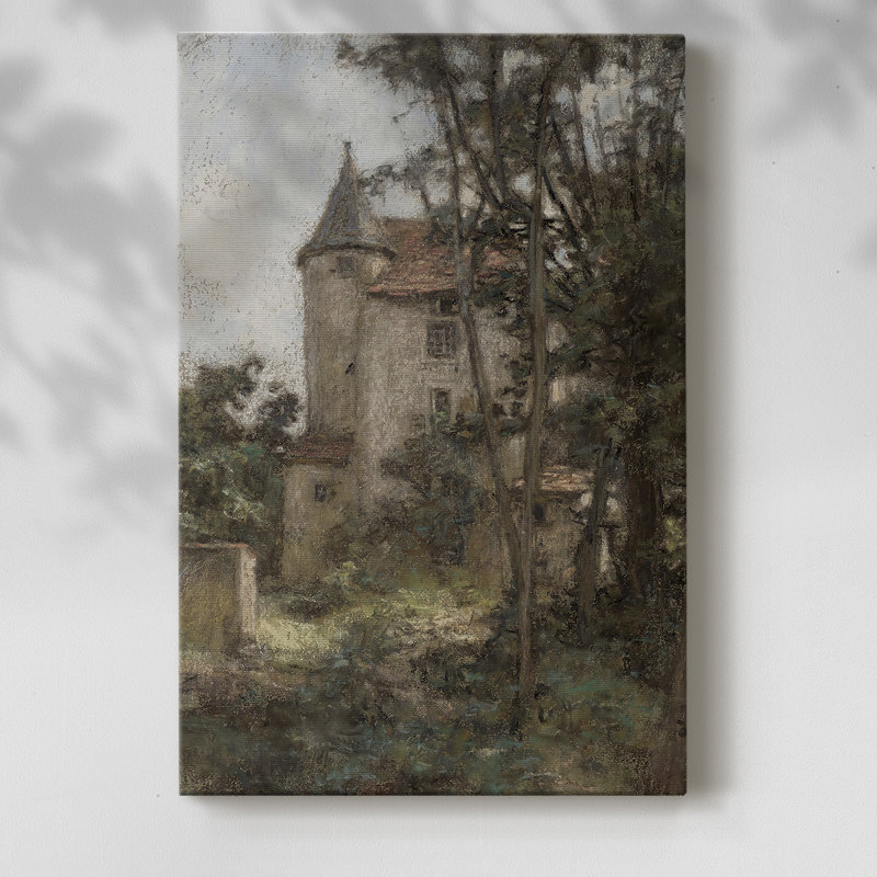Paysage rétro CCII - galerie Cavas, H 48 po x l 32 po