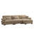 Modular Sectional Sofa Couch With Convertible Ottoman