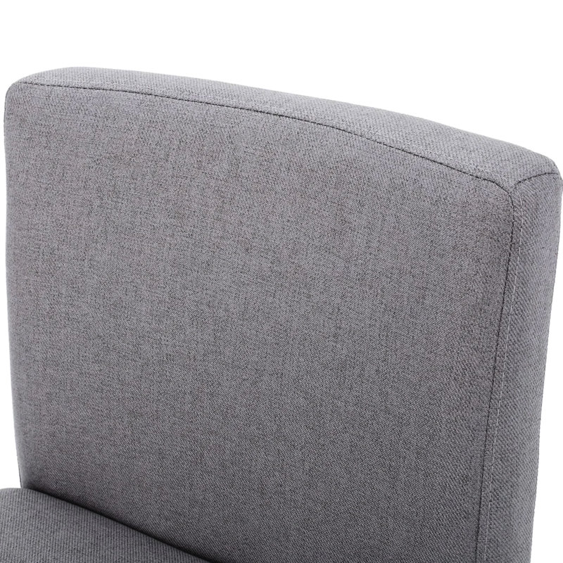 2 tabourets de comptoir Kd, de couleur grise, P 17,75 po x l 23,20 po x l 37,73 po, structure en bois massif, tissu à 100%, option de style K - P 17,75 po x l 23,2 po x H 37,73 po, pieds, revêtement, élégant pour tous les traits