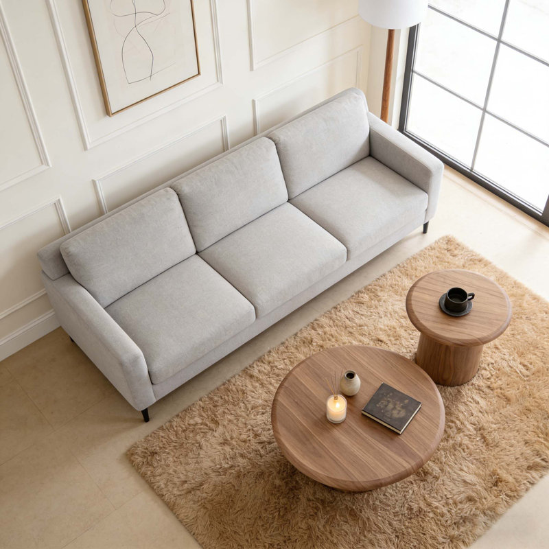 Ensemble de tables basses 2 pièces Modern, Noyer