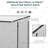 Outsunny Metal Outdoor Storage Shed, Lean to Storage Shed, Garden Tool Storage House with Lockable Door and 2 Air Vents for Backyard, Patio, Lawn-111523176