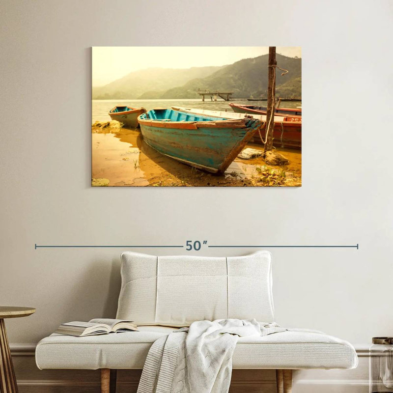 Mehar Nepalese Boat Ride, 26" H x 39" W