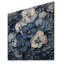 Blue Blue Pansies In The Shadows I - Art sur bois de pin naturel-1259186804