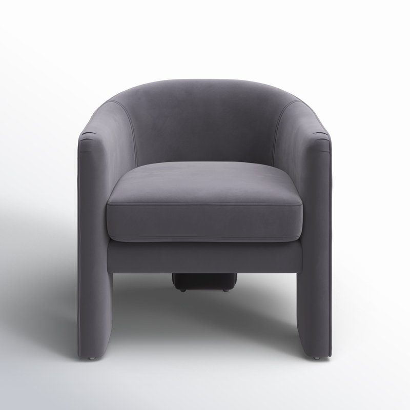 Upland Upholstered Armchair, Dark Gray Velvet
