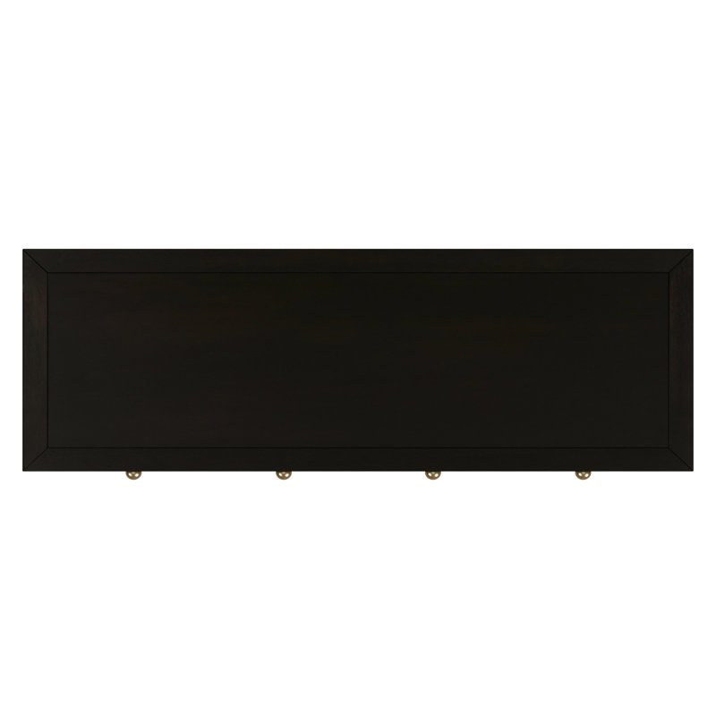Nora 2 Drawer Console Table, Antique Coffee