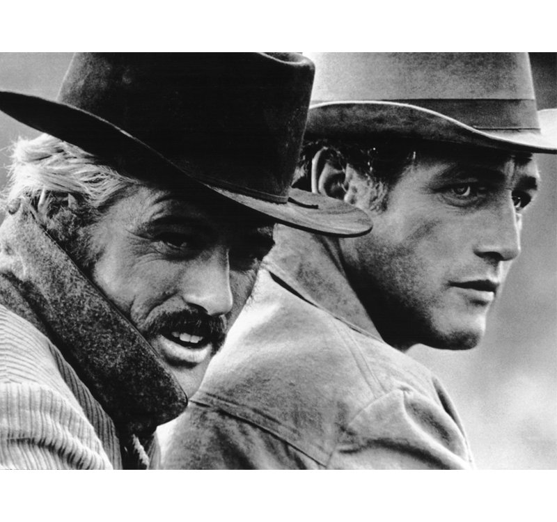 Robert Redford et Paul Newman, H 28 po x l 37 po