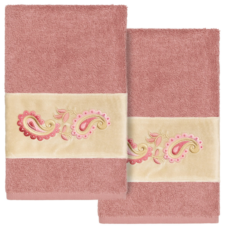  100% Turkish Cotton Hand Towel, Tea Rose
