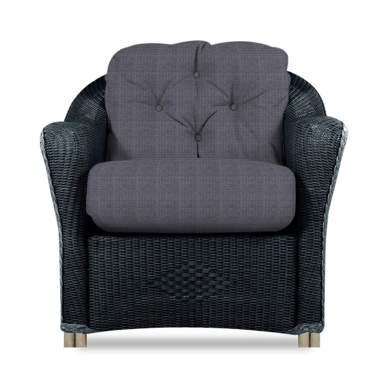 Reflections Outdoor Lounge Chair, Beach Navy, Ebony