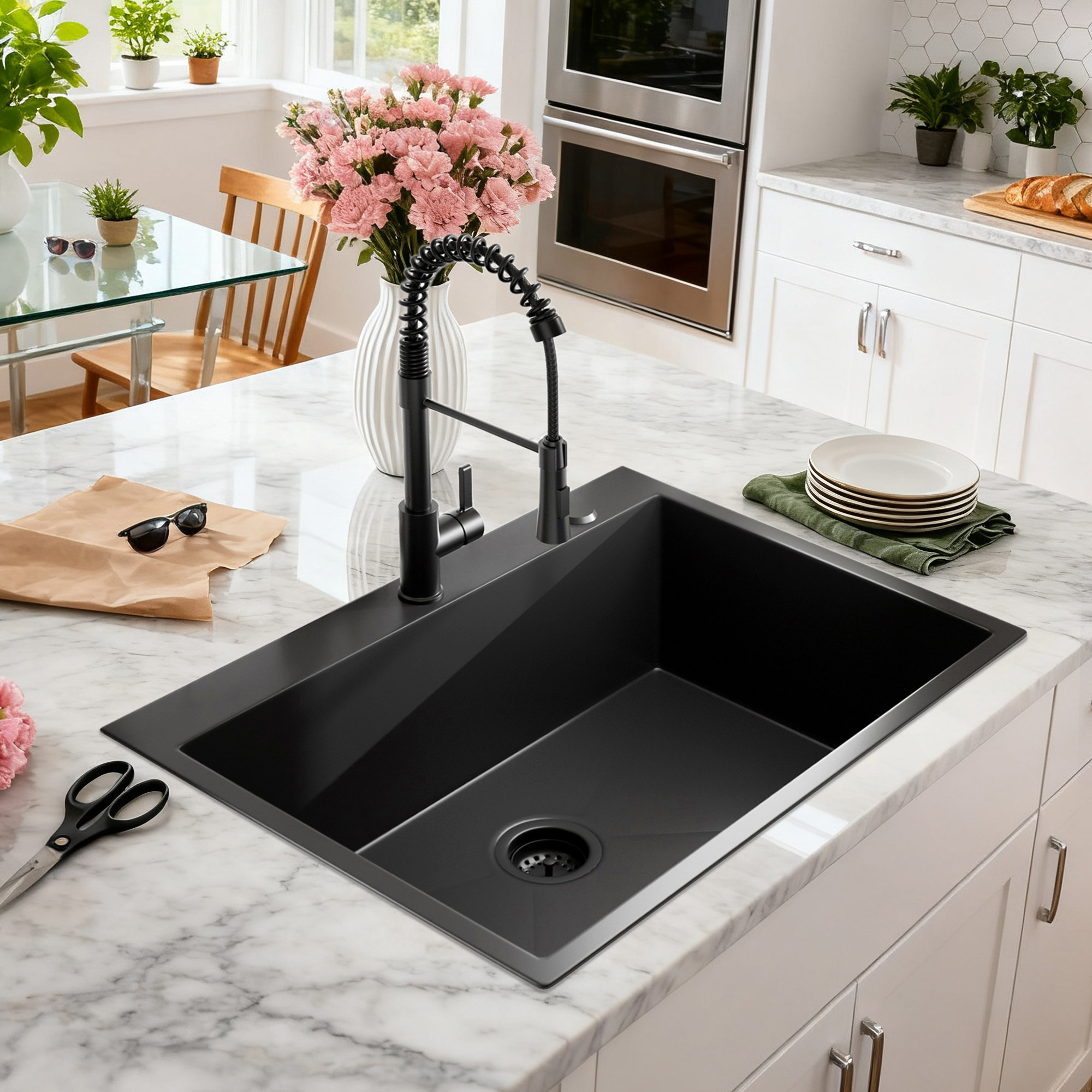HANGZHOURUNXIN 30 Inch Drop-In Single Bowl Kitchen Sink | Wayfair