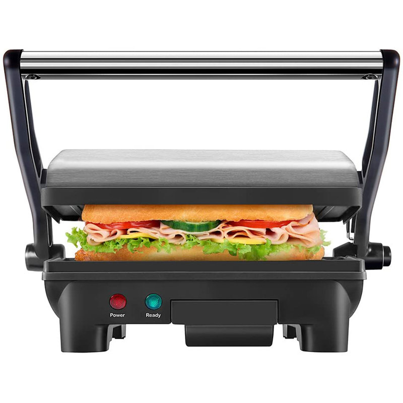 Chefman Electric Panini Press Grill And Gourmet Sandwich Maker, Stainless Steel
