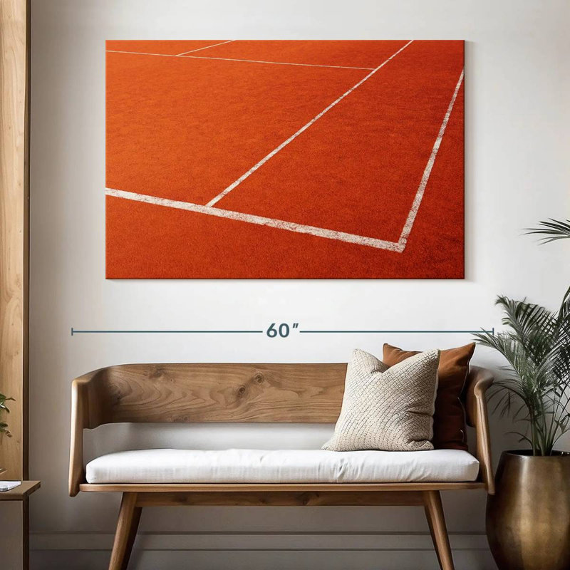 Court de tennis en terre Sirci, H 34 po x l 51 po