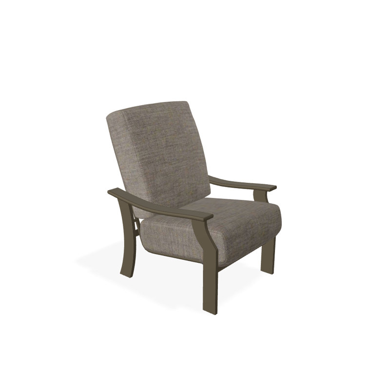 St. Catherine Outdoor Lounge Chair, Textured Beachwood, Cast Ash Sunbrella® Plainweave