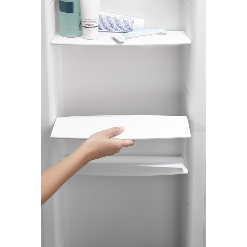 Choreograph 16.81" x 95.31" Bathroom Shelf, White
