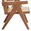Chaise d'appoint en rotin et finition naturelle