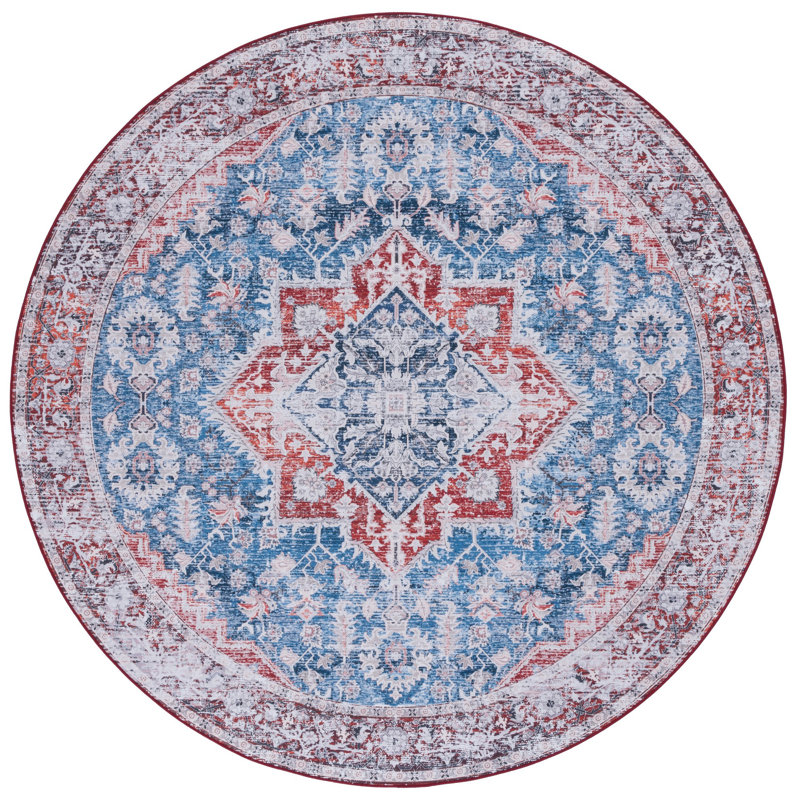 Tucson Performance Machine Washable Oriental Rug, Round 6'