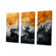 Ensemble de salon abstrait orange et orange-107188365-107188367