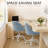 Task Chair  Velvet Make Up Chair Office Chair With Wheels, Blue-525829542