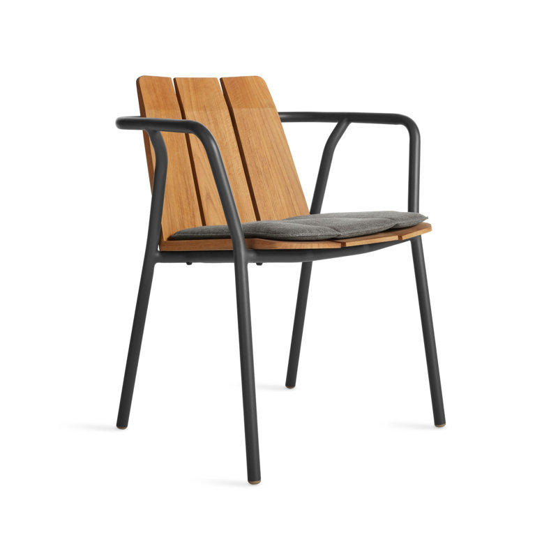Offline Sunbrella Outdoor Dining Chair, Toohey Charcoal Sunbrella®
