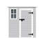 Polypropylene Outdoor Shed, 6X6 Ft, Waterproof With Vents, Floor For Garden, Backyard Ft Resin Waterproof, Floor, Lockable Doors Storage