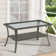 Carolina Rectangular Glass Outdoor Coffee Table