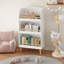 Bibliothèque pour enfants, bibliothèque à 3 niveaux, organisateur de livres, armoire de rangement pour jouets, blanc