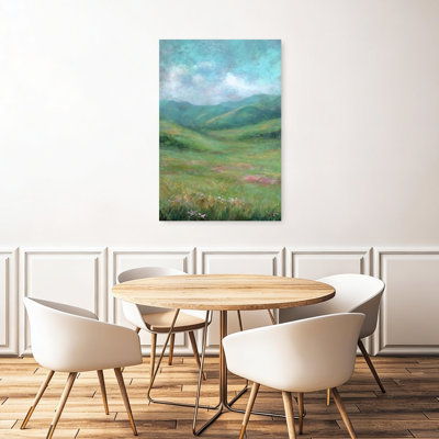 Impression d'art contemporain abstrait Fairytale Mountain