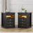 3-drawer Nightstand With Hidden Storage-337825495