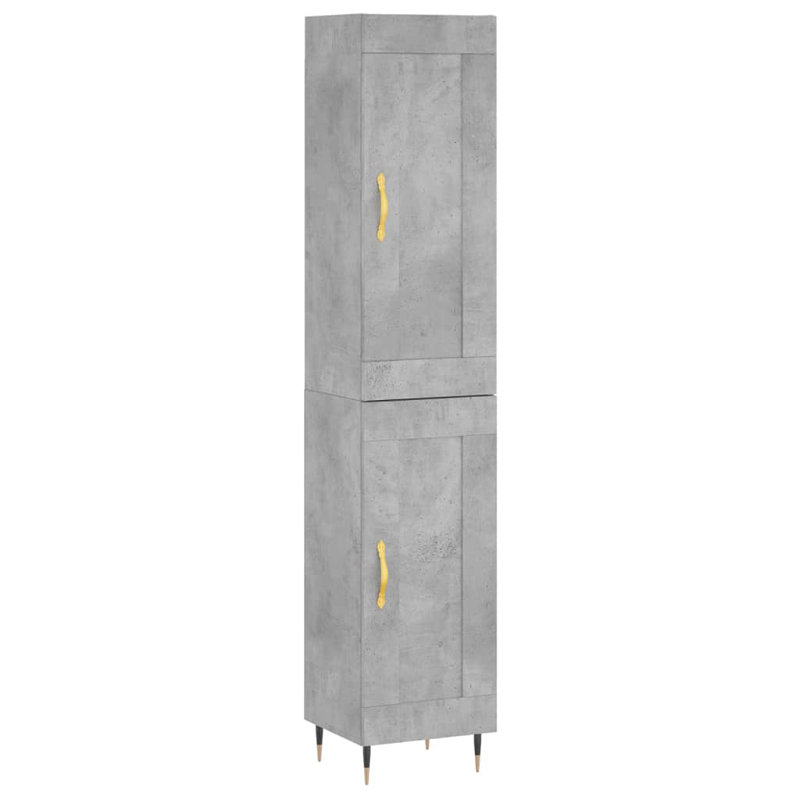 Monestime 34.5cm Sideboard, Concrete Grey