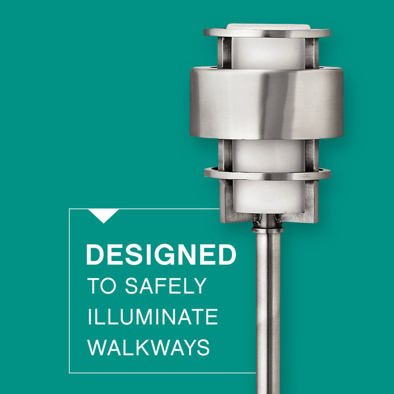 Saturn Low Voltage Metal Pathway Light, Stainless Steel