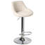 Swivel Upholstered Adjustable Height Counter Stool with Metal Frame-553395773