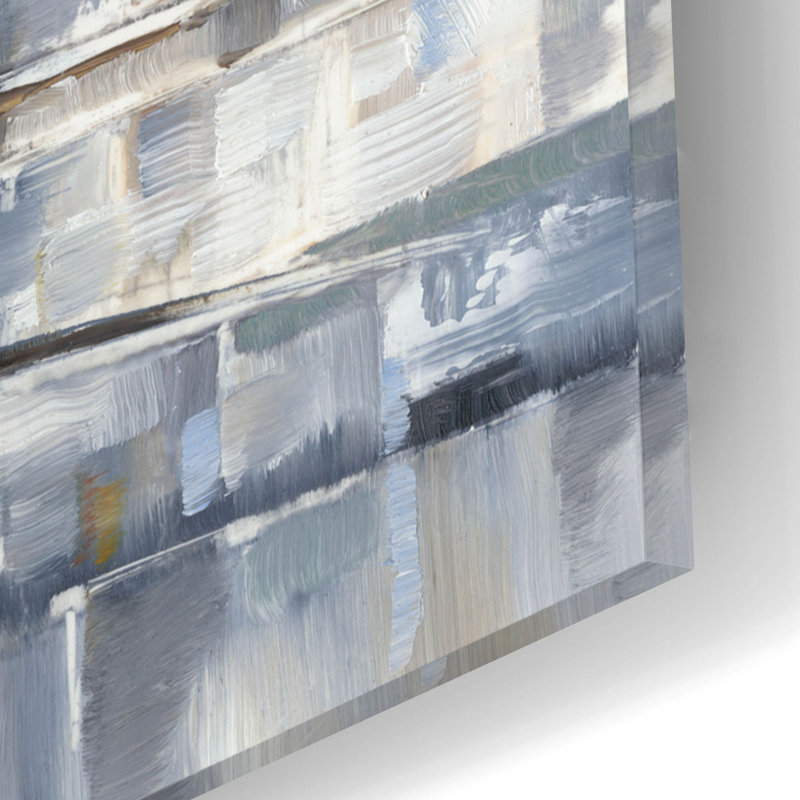«Blue Hour 1» par Ethan Harper, art mural en verre acrylique, H 12 po x l 16 po x P 0,13 po