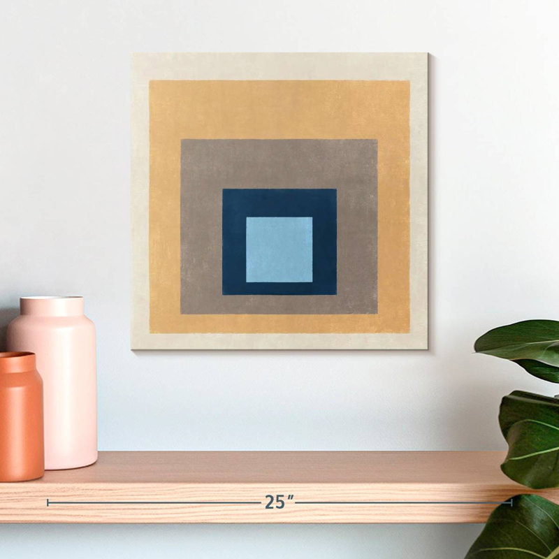 Neutral Square Layers, 16" H x 16" W