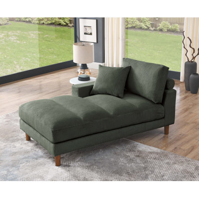 Chaise longue rembourrée Waxman