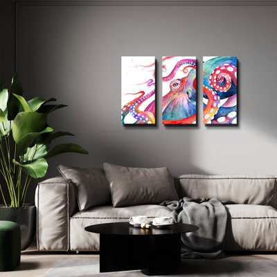 « Auguste » de Marc Allante, triptyque mural, 91,4 cm x 61 cm