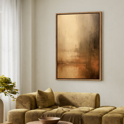 Art mural encadré, impressions murales abstraites rétro pour chambre à coucher - 24 po x 36 po