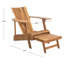 Chaise Adirondack en bois massif Sesco-600261346