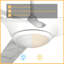  Ventilateur de plafond intelligent à 3 pales avec télécommande et ensemble d'éclairage inclus-102451469-132100463
