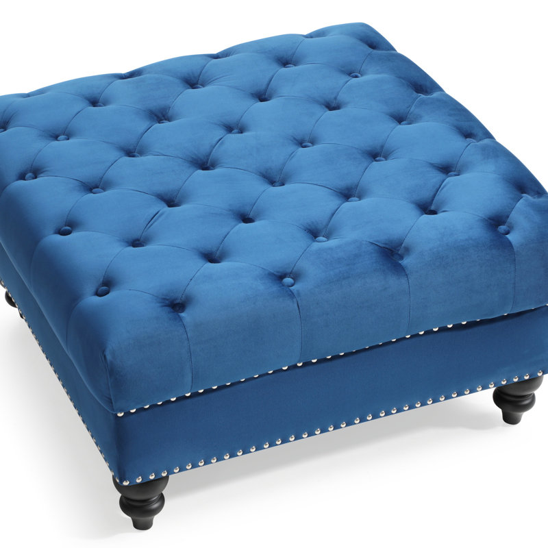 Repose-pieds traditionnel confortable pour la chambre à coucher, le salon et le vestibule, Marine