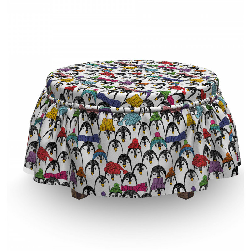 Box Cushion Ottoman Slipcover