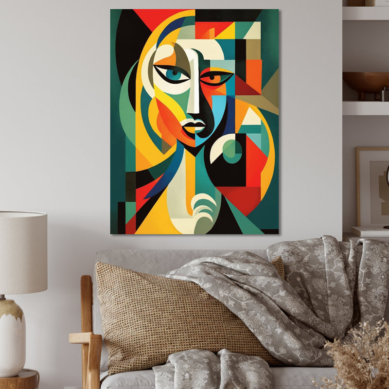 Chef-d'œuvre féminin abstrait - décoration murale en métal chef-d'œuvre, H 40 po x l 30 po x P 1 po