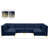 Enson Velvet U-Shaped Sectional Reversible-253914444