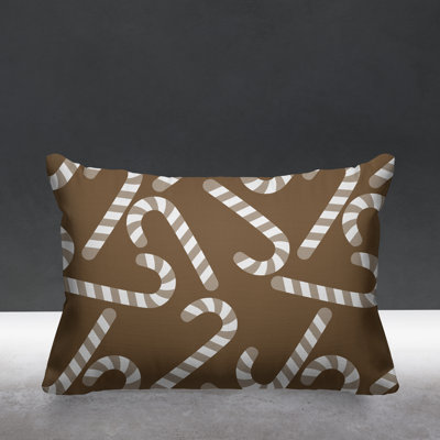 Striped Outdoor Reversible Throw Pillow