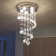 Murrin 5 - Light Unique Geometric Chandelier with Crystal Accents