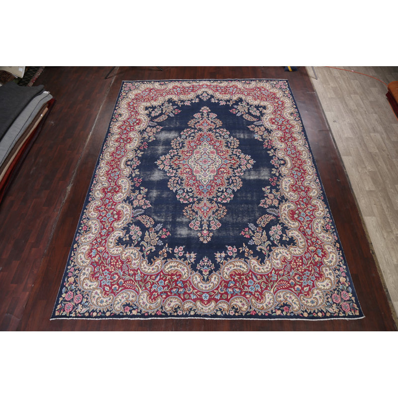 Tapis persan Kerman noué à la main 10 x 13