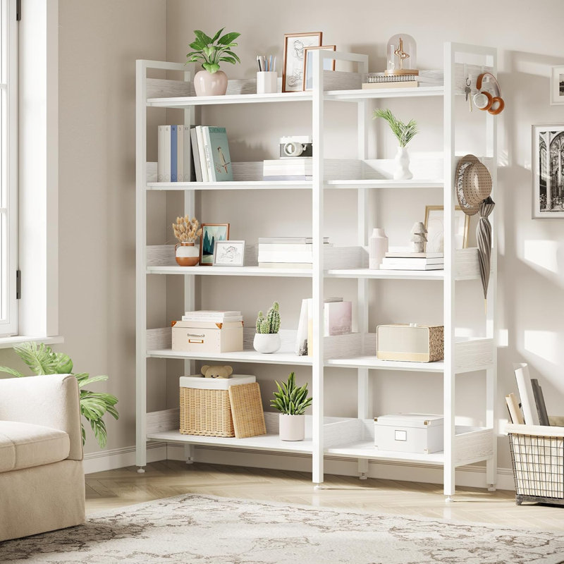 167.1cm H x 83.8cm W Solid Wood Standard Bookcase