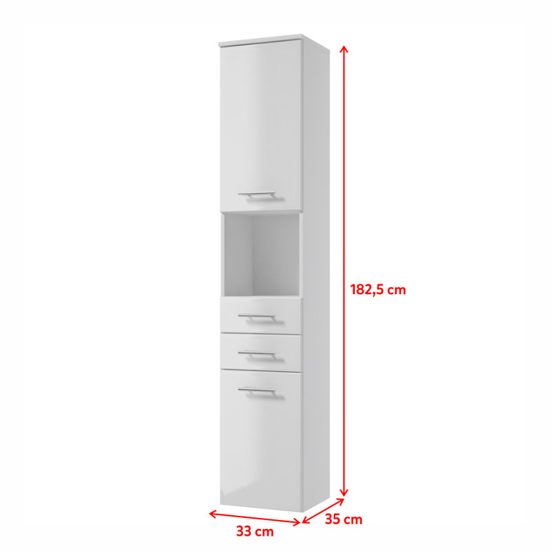 Fowkes Linen Cabinet, White