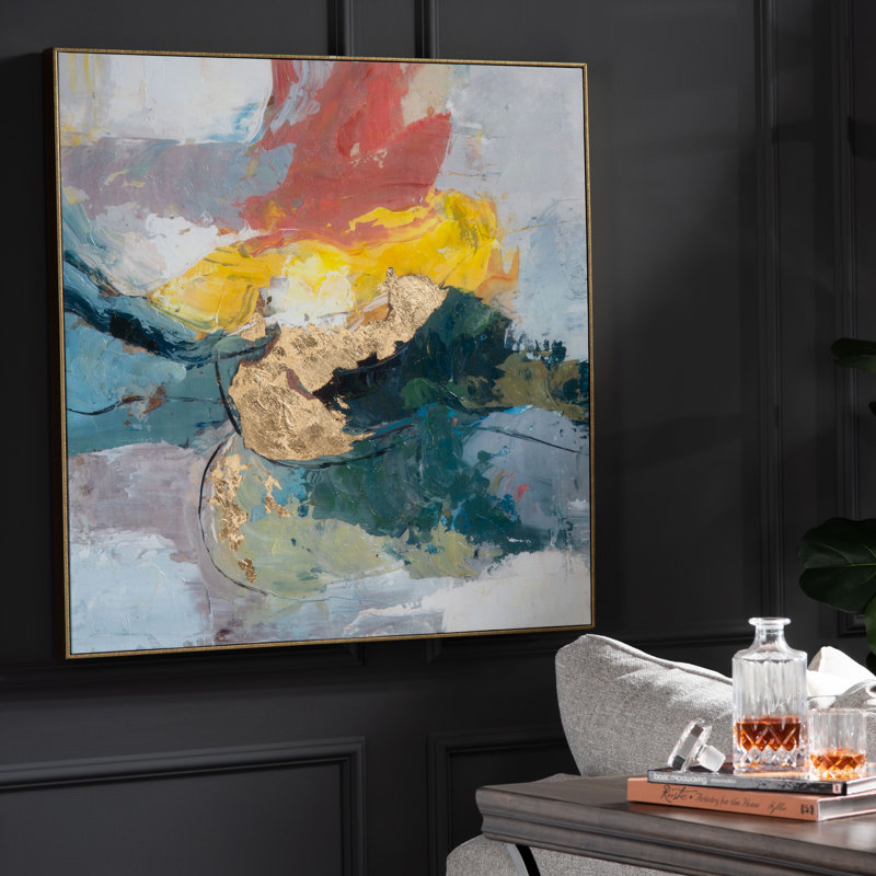 Siena Abstract Framed Canvas Wall Art