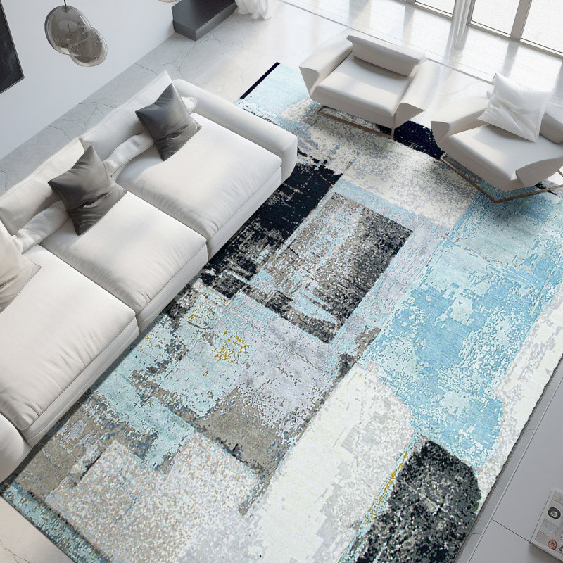 Aurora Abstract Area Rug, Rectangle 8' x 10'