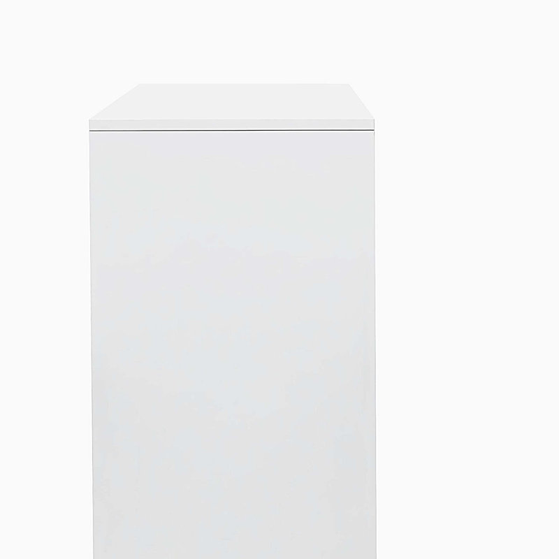 Glass Door Shoe Box Shoe Storage Cabinet With RGB Led Light, White, 4