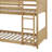 Twin Over Twin Cabin-Style Floor Bunk Bed Equipped With Head And Foot-42828262